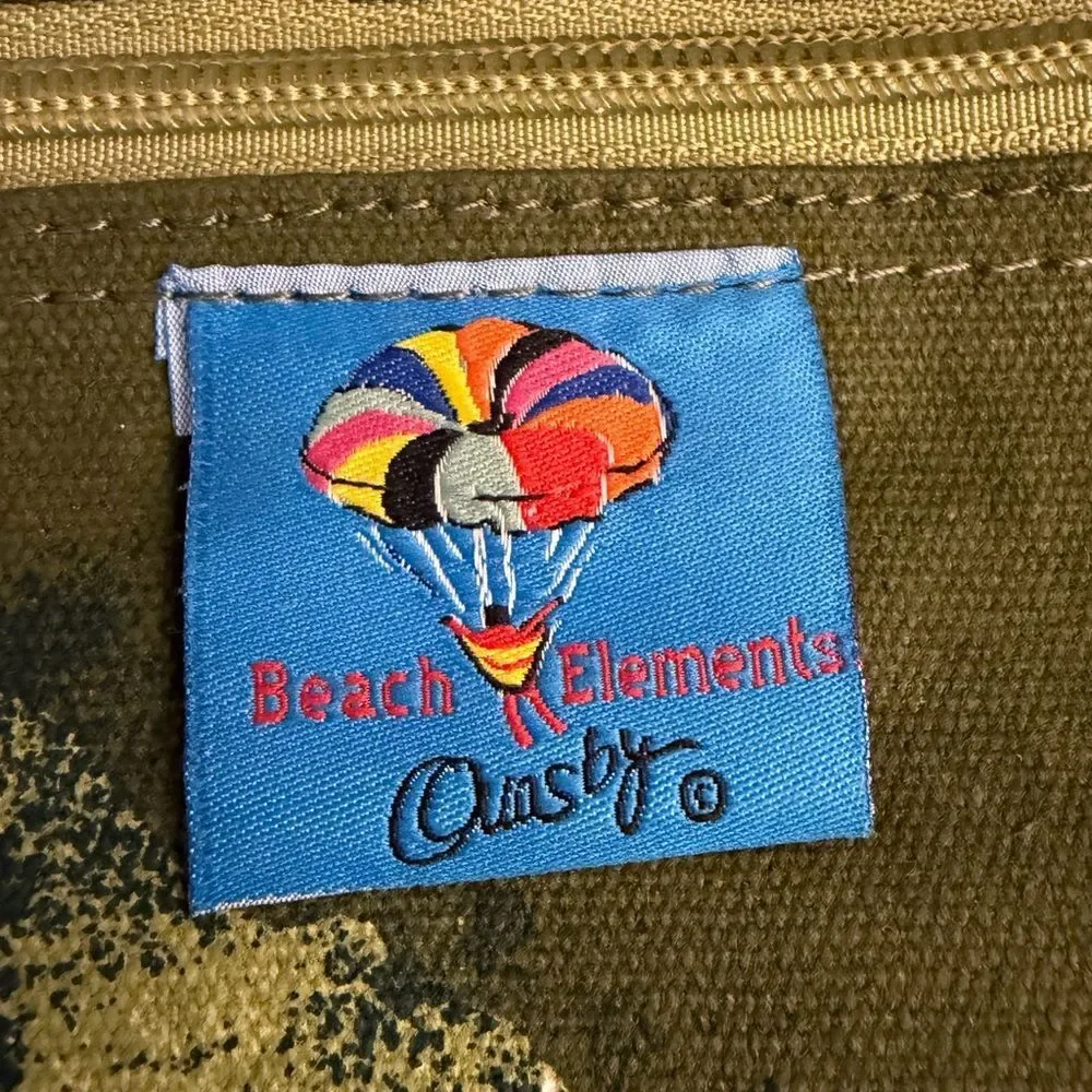 Anne Ormsby canvas 90’s Green Golf-Themed Tote Bag - Picture 6 of 15